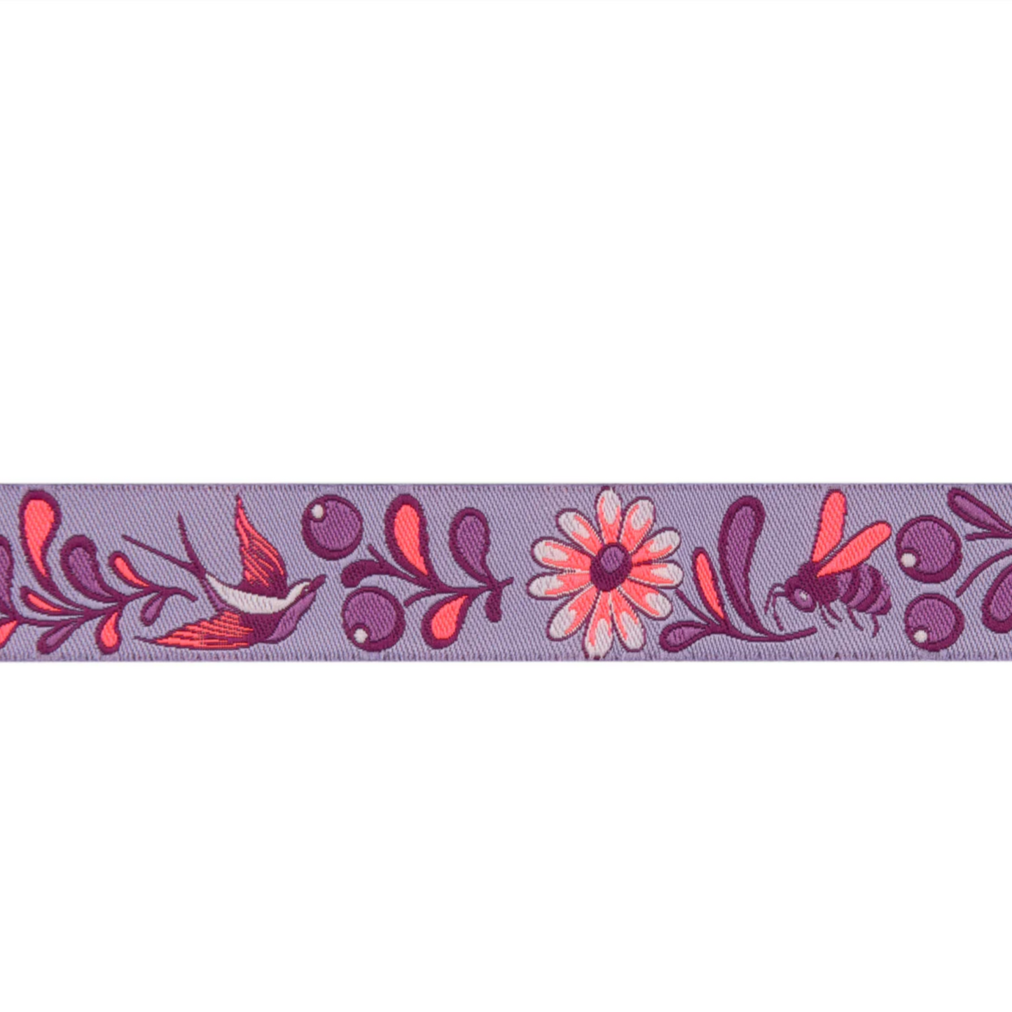 Tula_Pink_Birds_and_Bees_Renaissance_Ribbons_Mystic/Purple TK-108/22mm Col 4_y