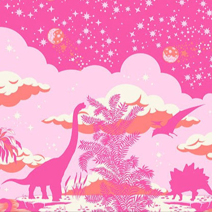 Tula Pink FreeSpirit Fabrics Roar Meteor Shower Double Border PWTP226_Blush