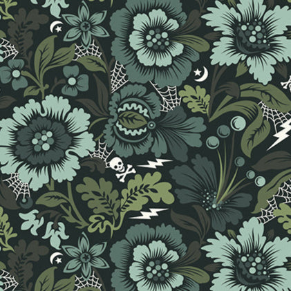 Tula Pink FreeSpirit Original Nightshade 2012 Spider Blossom Vapor TP17