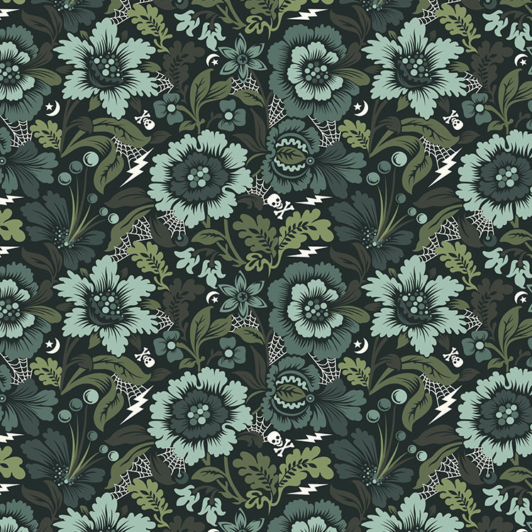 Tula Pink FreeSpirit Original Nightshade 2012 Spider Blossom Vapor TP17