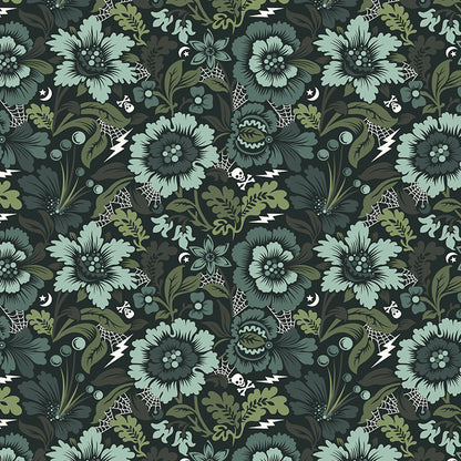 Tula Pink FreeSpirit Original Nightshade 2012 Spider Blossom Vapor TP17