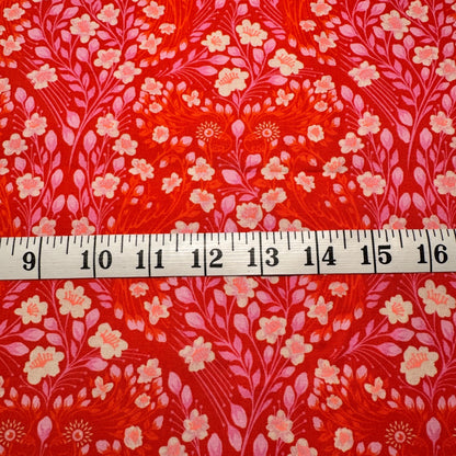 Tula Pink Monkey Wrench Parrot Prattle Mango PWTP135