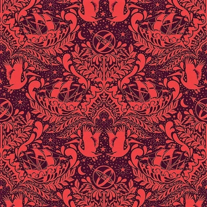 Tula Pink Westminster Fibers PWTP065 Ship Shape Plum Elizabeth 