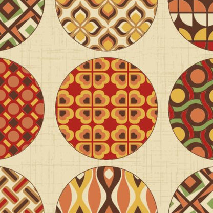 UN/NO Retro Circles Japanese Import NN2324H-12A Ivory