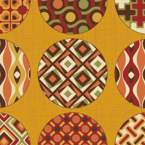 UN/NO Retro Circles Japanese Import NN2324H-12B Gold