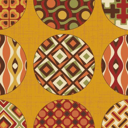 UN/NO Retro Circles Japanese Import NN2324H-12B Gold