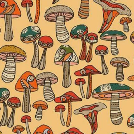 Valentina Harper Benartex Pumpkin and Spice Mini Mushroom Honey 1344030B