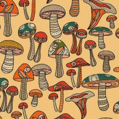 Valentina Harper Benartex Pumpkin and Spice Mini Mushroom Honey 1344030B