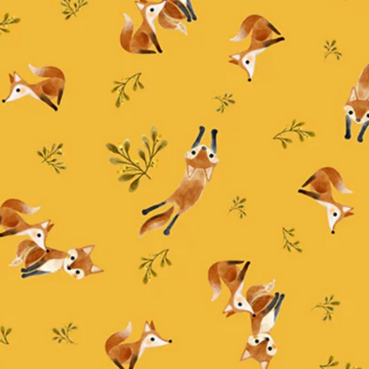 Vivian Yiwing Windham Fabrics Foxy 53428-4 Saffron