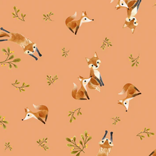 Vivian Yiwing Windham Fabrics Foxy 53428-5 Salmon